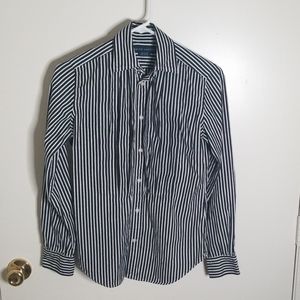 Ralph Lauren striped ruffle shirt.